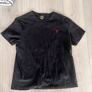 Polo by Ralph Lauren Black Tee with Red Logo